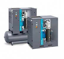 Винтовой компрессор Atlas Copco G 15-7,5 500 на ресивере с осушителем