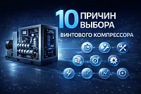 10 причин выбора винтового компрессора
