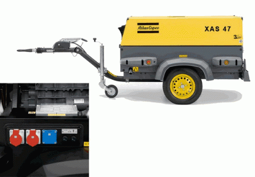 Дизельный компрессор Atlas Copco XAS 47 Dd Generator характеристики ✔️ описание  23,3  фото 2