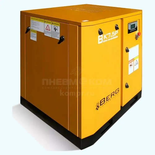 Винтовой компрессор Berg ВК-7.5Р-E 8 (IP54) характеристики ✔️ описание